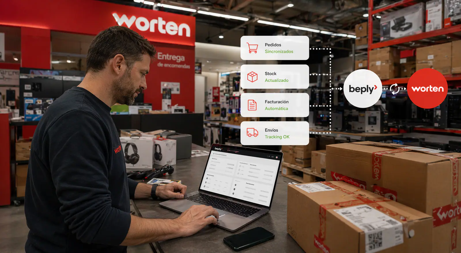 Integración Worten con Beply
